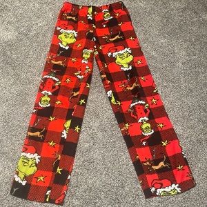 Dr. Seuss kids fleece Grinch pajama pants